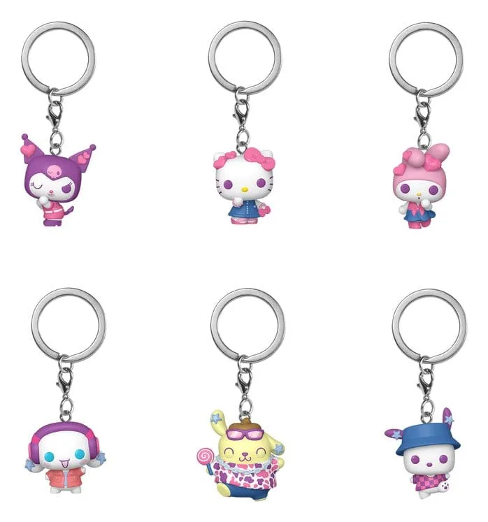 Sanrio Vinyl Keychains – Hello Kitty and Friends Display 4 cm