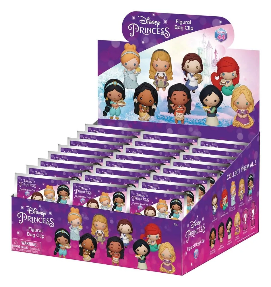 Disney Bag Clips – Princess with Food Series 44 Display of 24