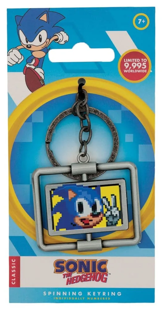 Sonic the Hedgehog Keyring – Limited Edition Rotating Sign 40 x 50 mm 4