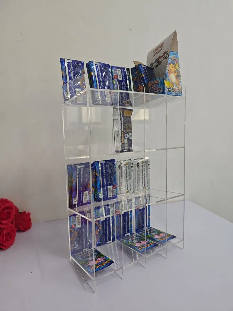 Sammelkarten-Boosterständer – EVORETRO Acryl-Thekenaufsteller 8