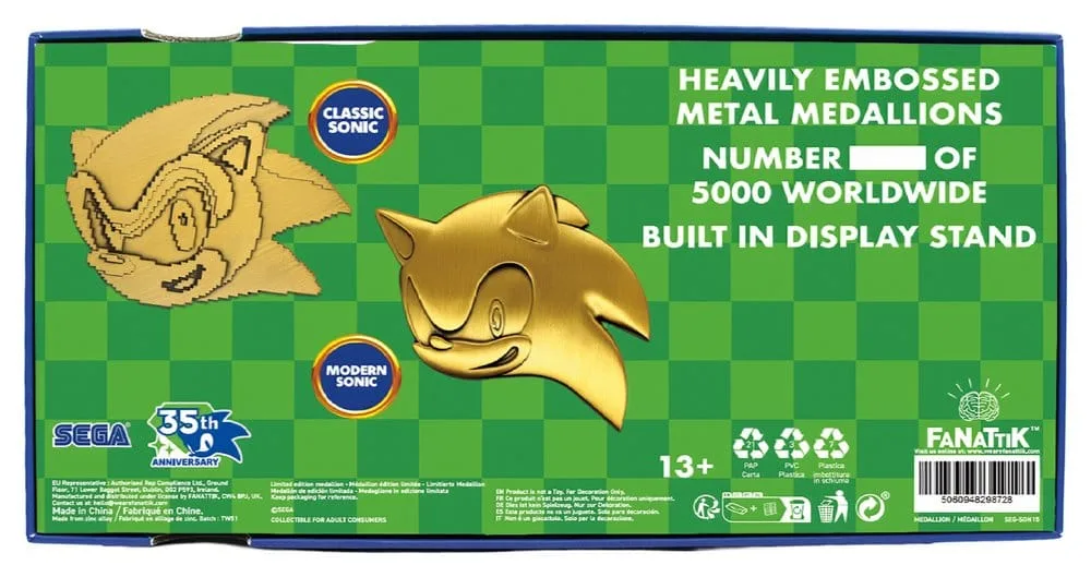 Sonic the Hedgehog Medallion Set – 35th Anniversary Then & Now 5
