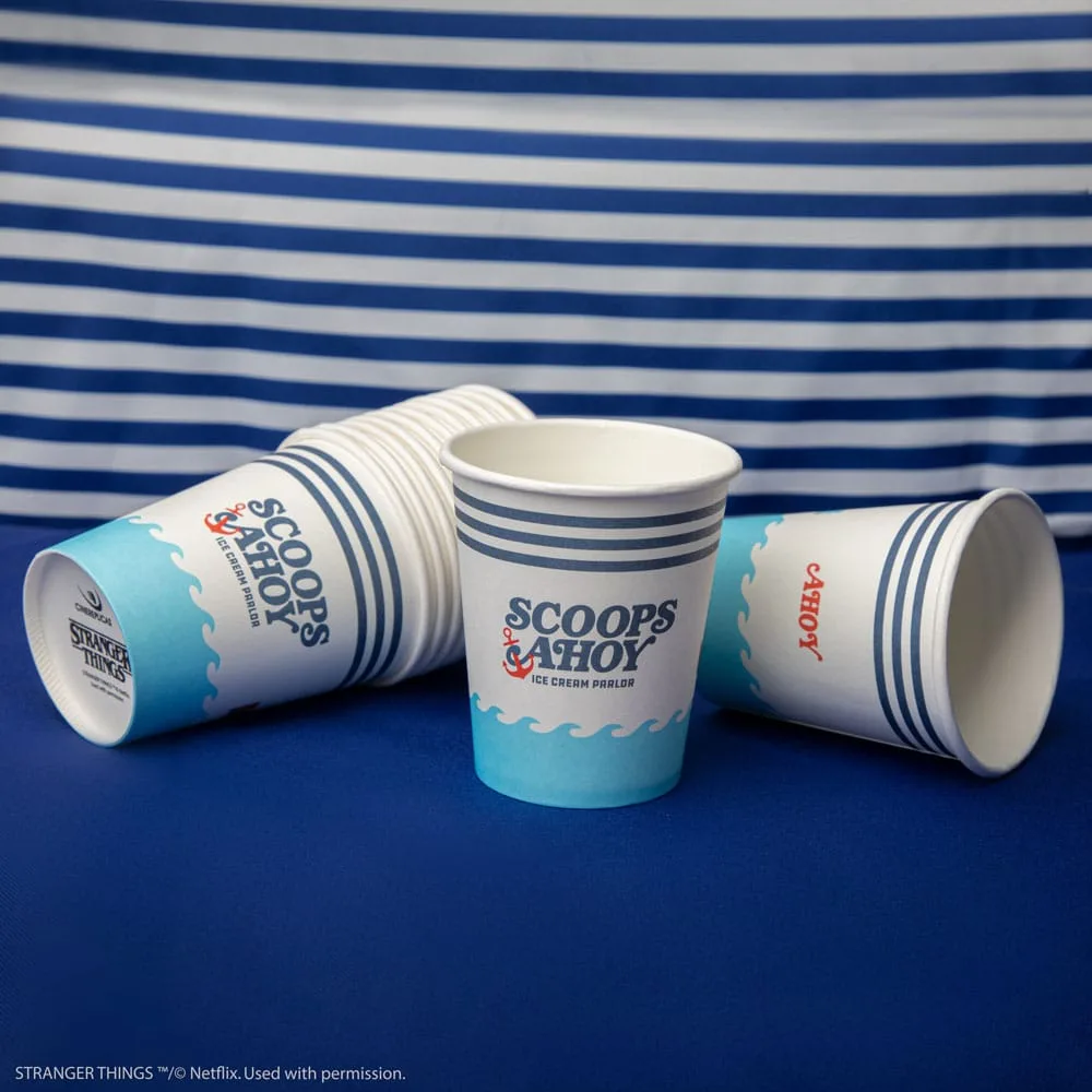 Stranger Things Paper Cups – Scoops Ahoy Set of 24 4