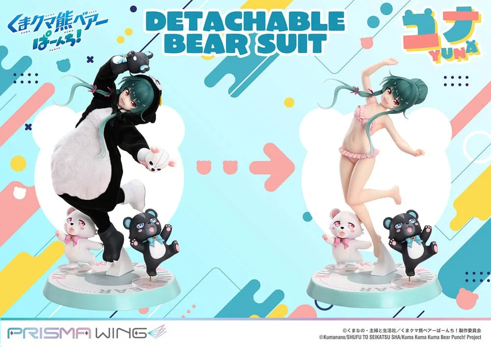 Kuma Kuma Kuma Bear Punch Statue – Yuna Prisma Wing 28 cm 8
