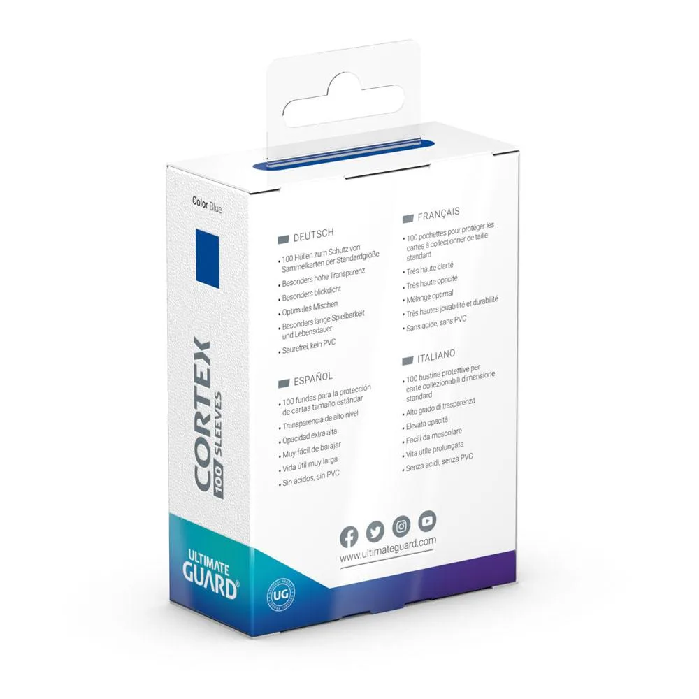 Ultimate Guard Card Sleeves – Blue Cortex Standard Size 100 Pack 4