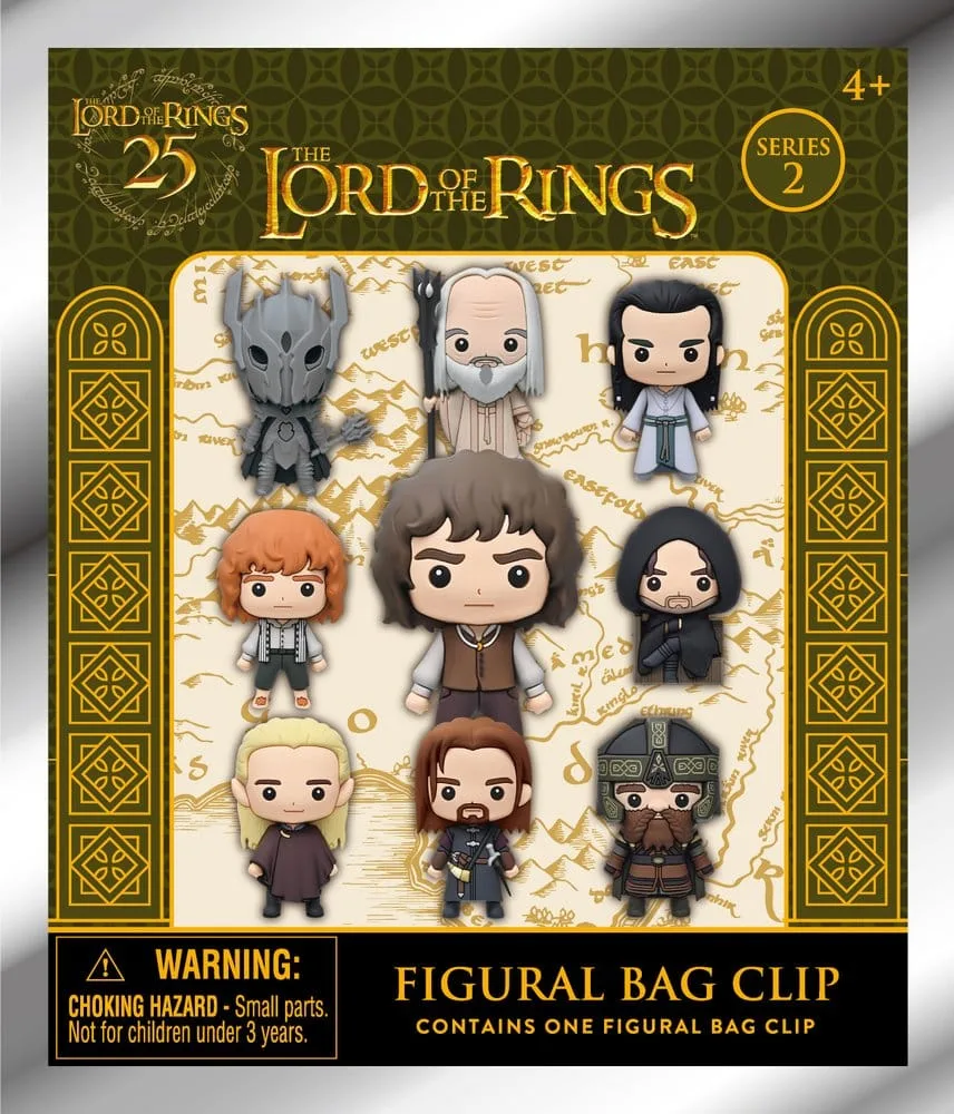 Lord of the Rings Bag Clips – Series 2 Display of 24 3