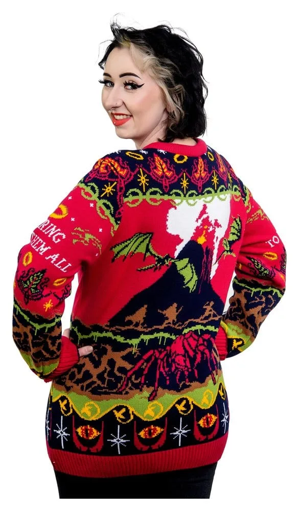 Lord of the Rings Christmas Sweater – Rule Them All Size M