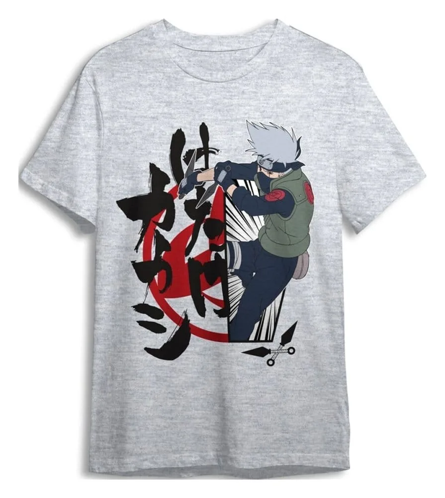 Naruto T-Shirt – Kakashi Grey Size L