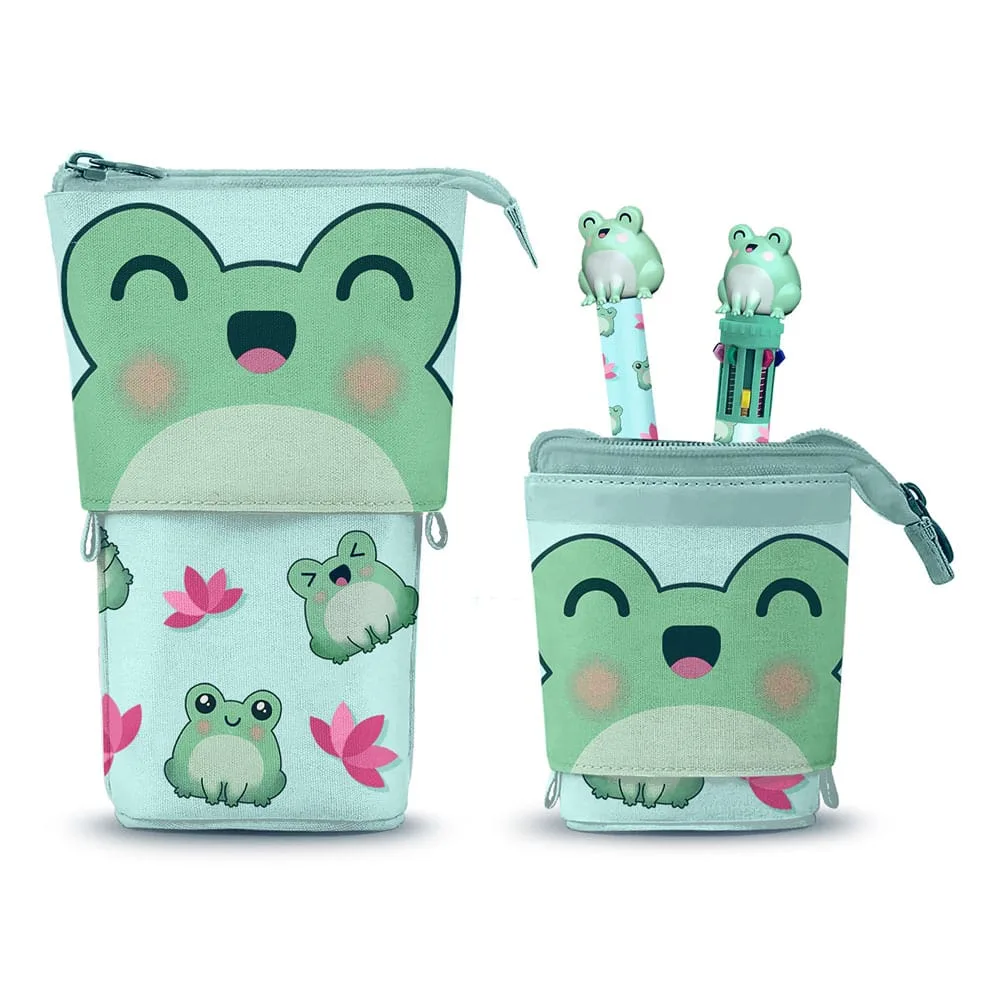 Oh My Pop Pencil Case – Froggy Pop Up with Pens