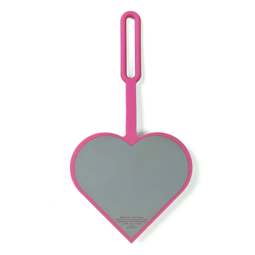LEGO Luggage Tag – Pink Heart 10 cm 2