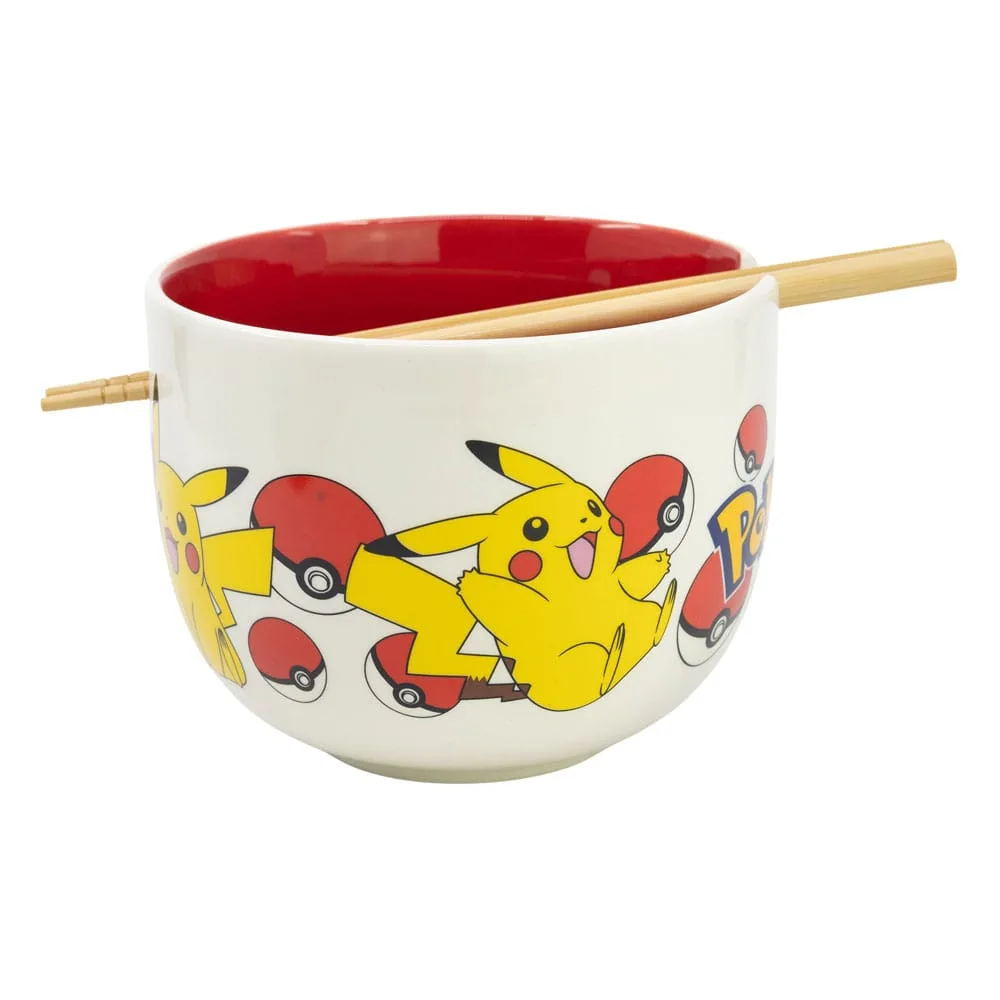 Pokémon Ramen Bowl – Face Design with Chopsticks 500 ml