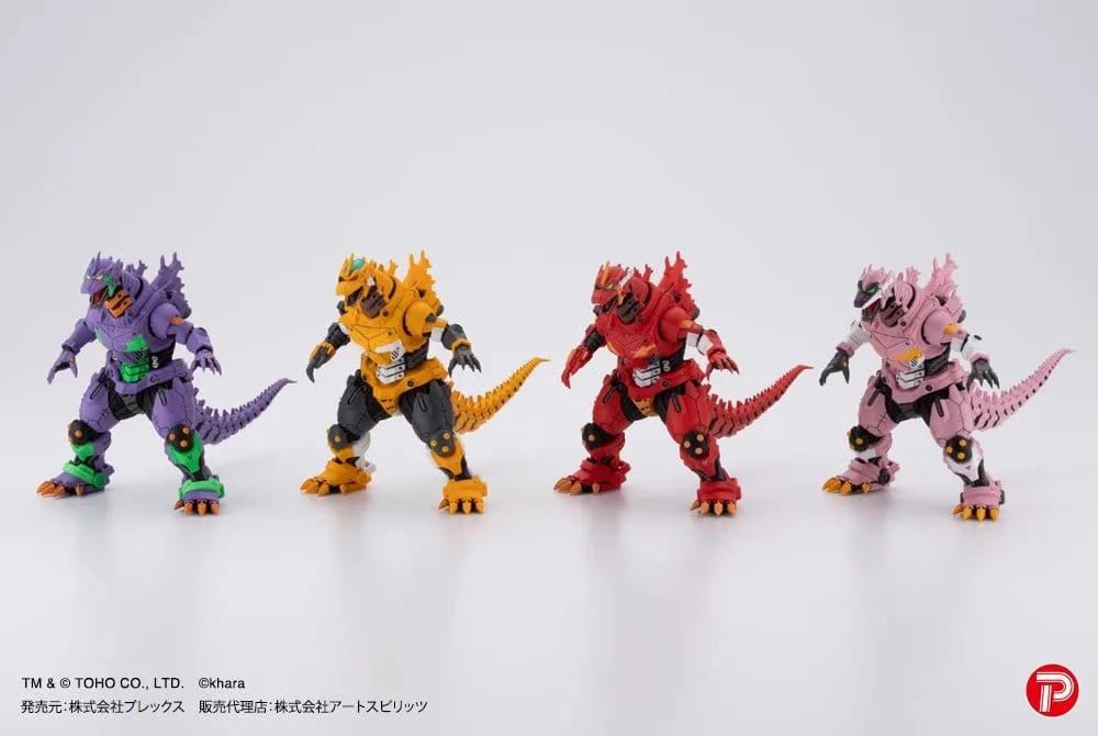 Godzilla x Evangelion Statues – Kiryu Eva Colour 4-Pack 9 cm