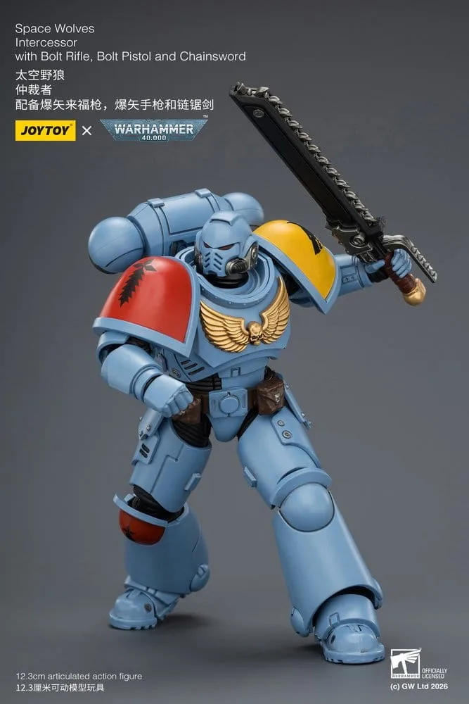 Warhammer 40k Action Figure – Space Wolves Intercessor 12.3 cm 16