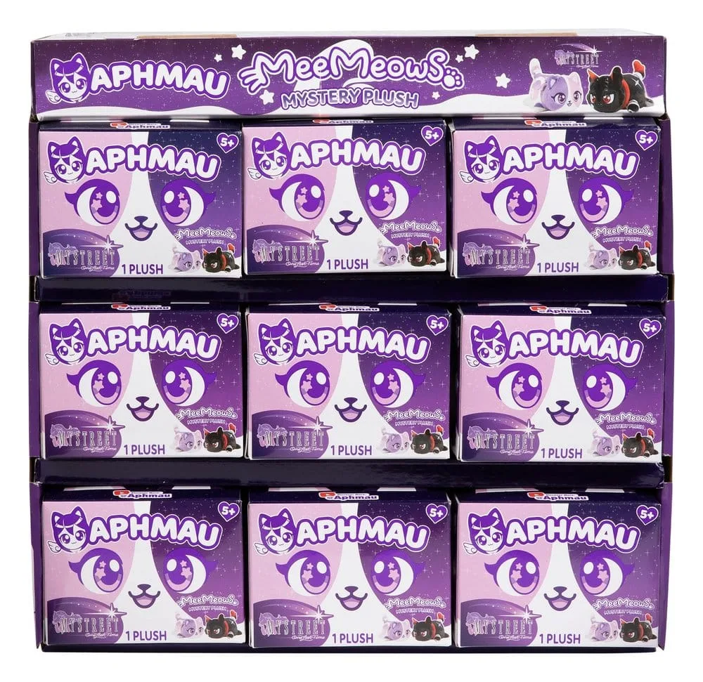 Aphmau Plush Display – My Street Mystery Meemeow 9 Pieces 15 cm