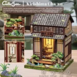 CuteBee Miniature House Model Kit – Kirishima Cha-an 19 x 14 cm 20