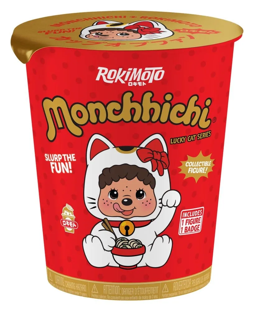 Monchhichi Figure – Cup of Fun Lucky Cat Blind Box Display 10 cm 2