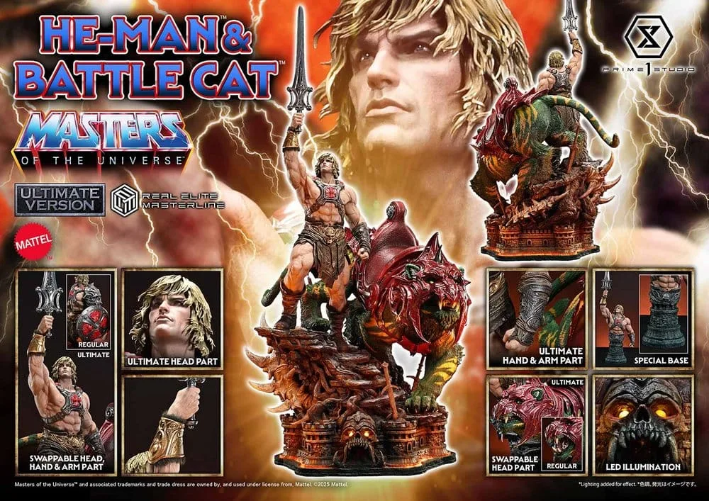 Masters of the Universe Statue – He-Man & Battle Cat 86 cm 2