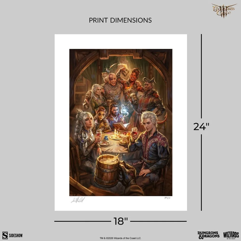 Baldur’s Gate III Art Print – The Elfsong Tavern 61 x 46 cm 3