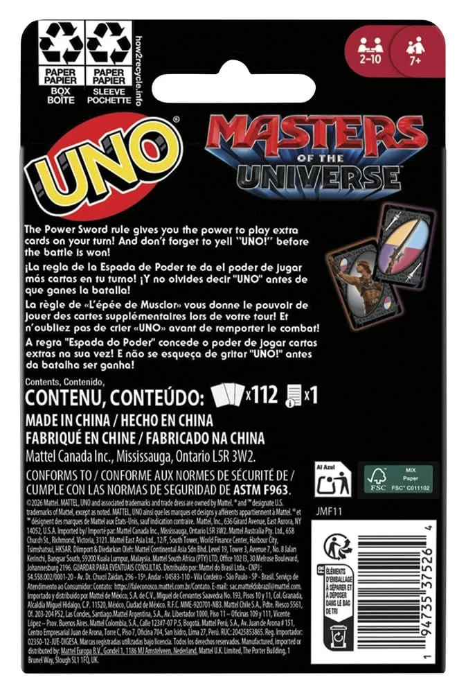 Masters of the Universe UNO Card Game – 2026 Movie Edition 6