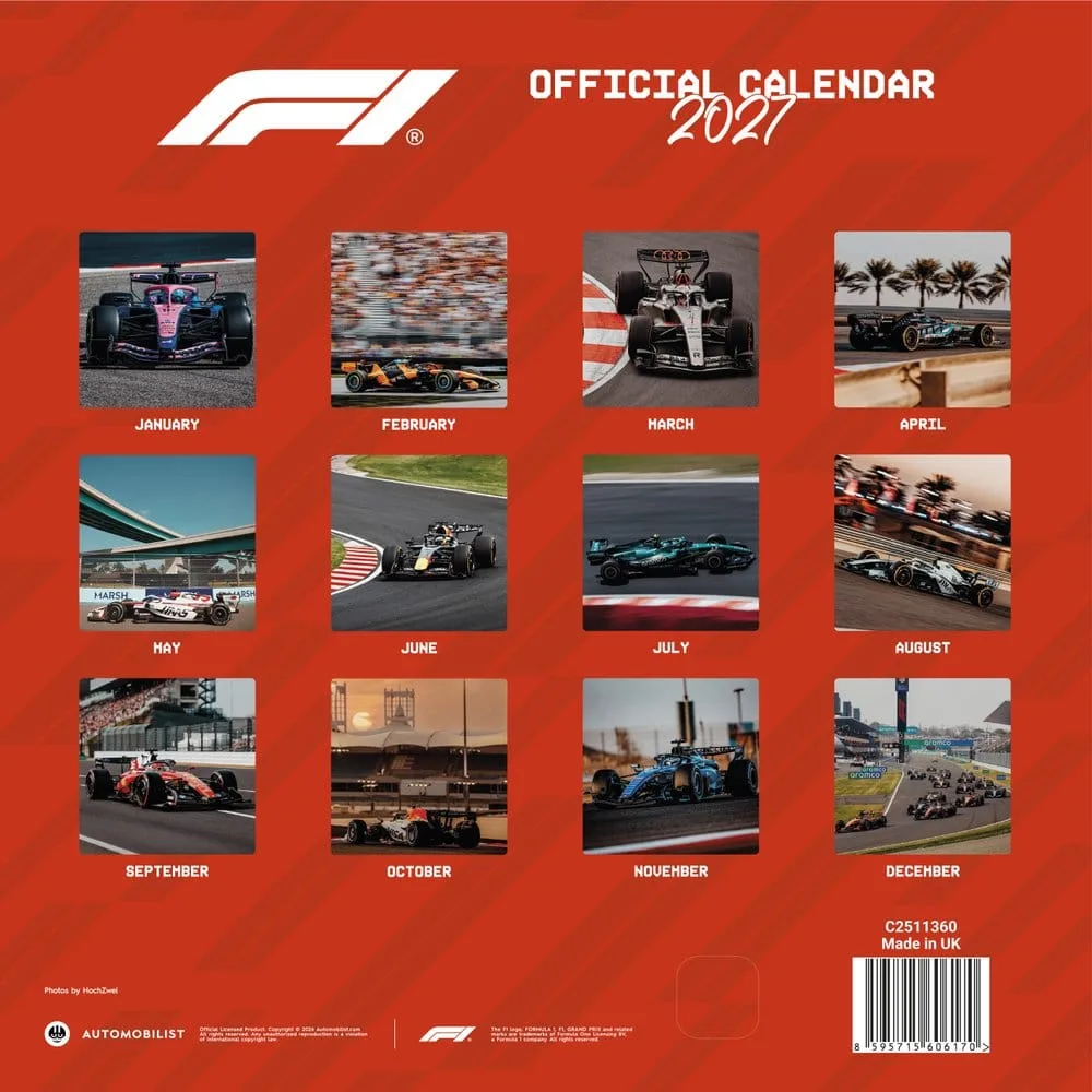 Formula 1 Kalender – Artwork 2027 30 x 30 cm 2
