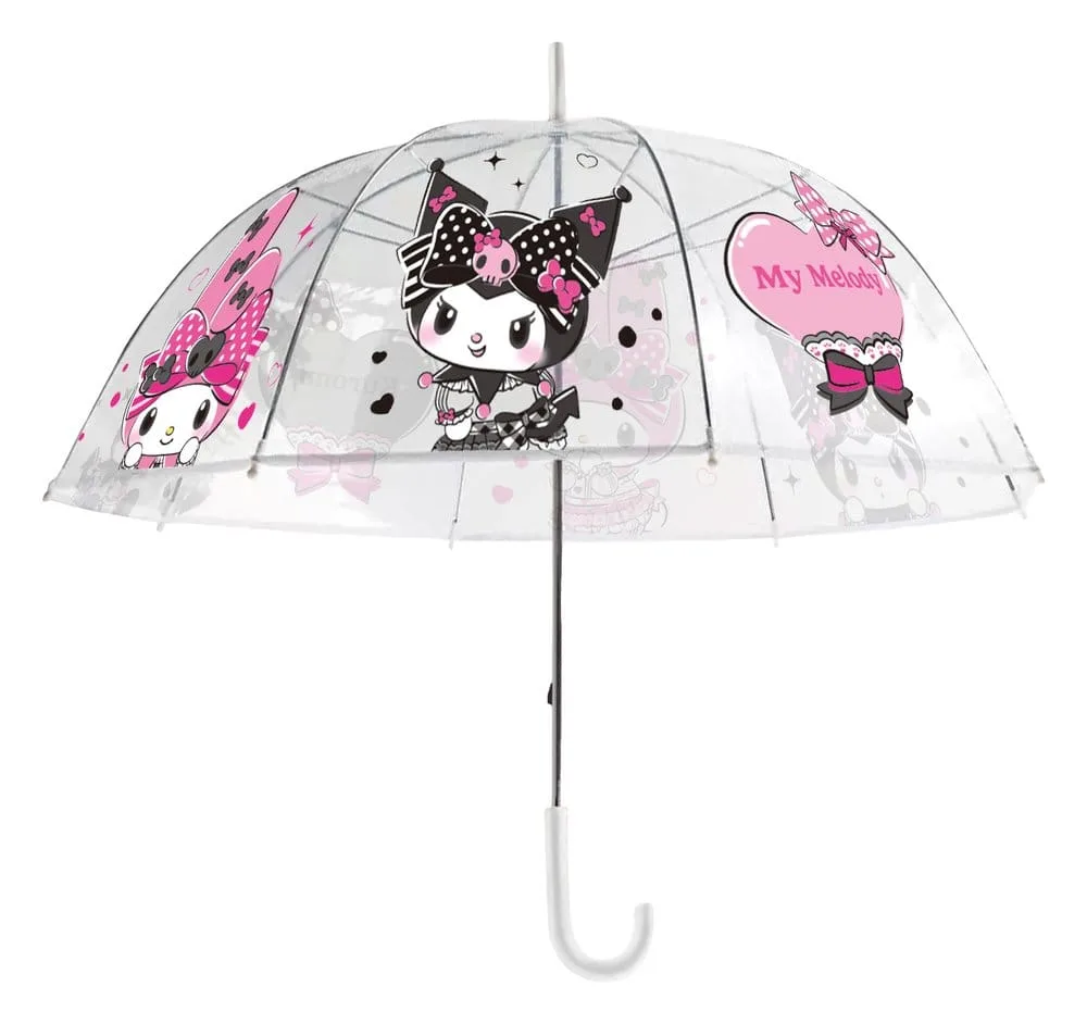 Sanrio Regenschirm – Kuromi & My Melody transparent 96 cm 2