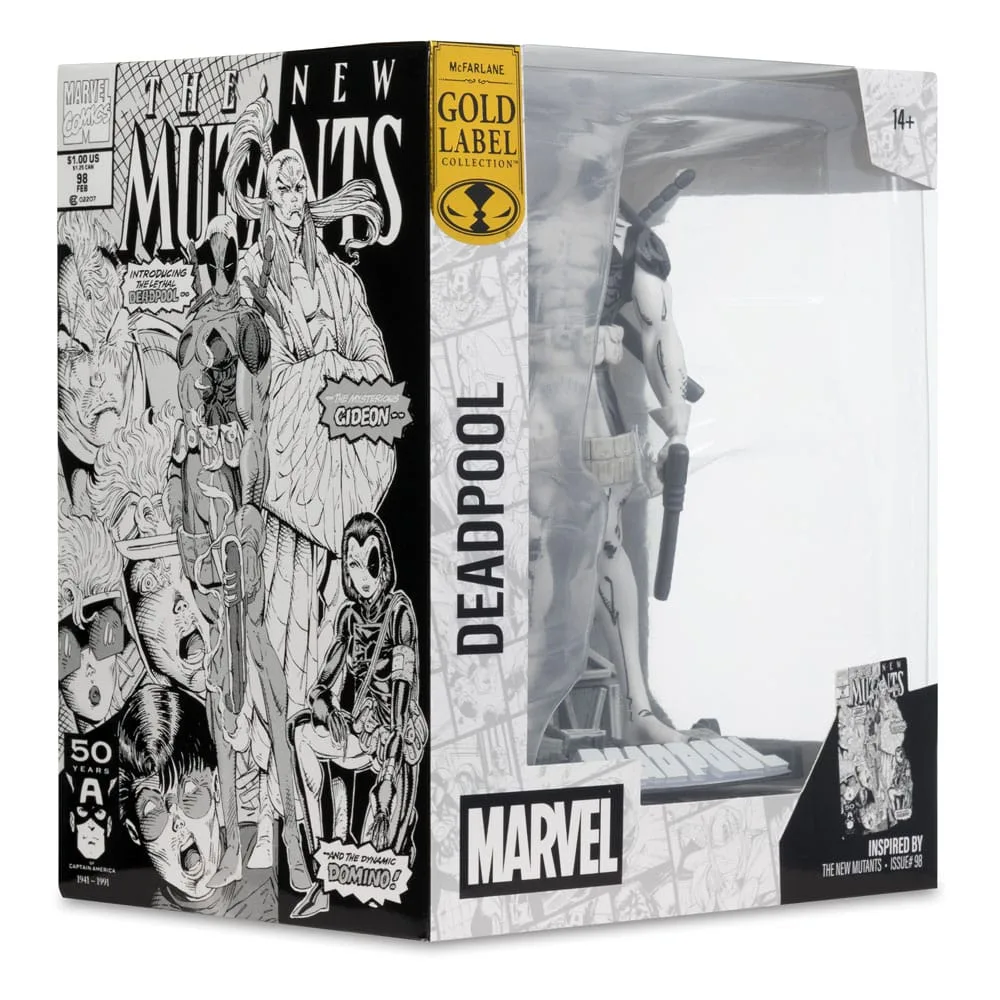 Marvel PVC Statue – Deadpool Line Art Gold Label 17 cm 9
