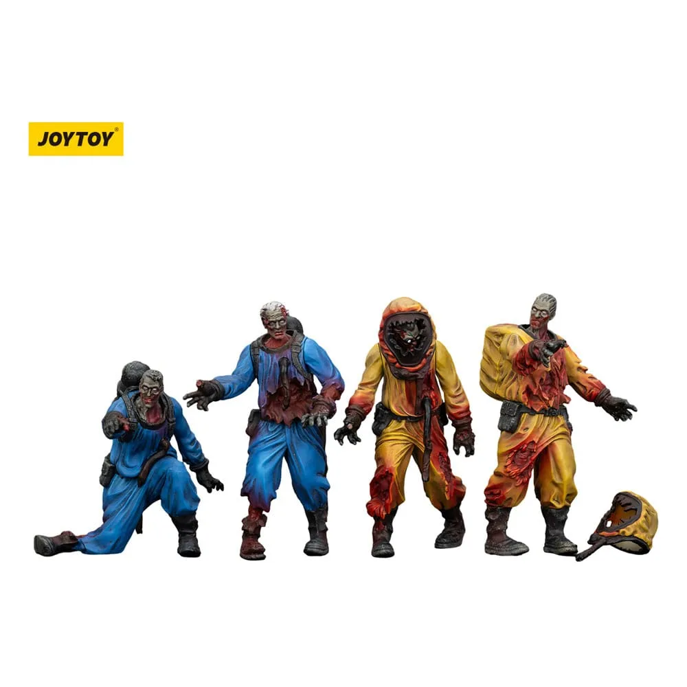 Zombie Dark Source Action Figures – Biochemical Lab Team 4-Pack 8 cm