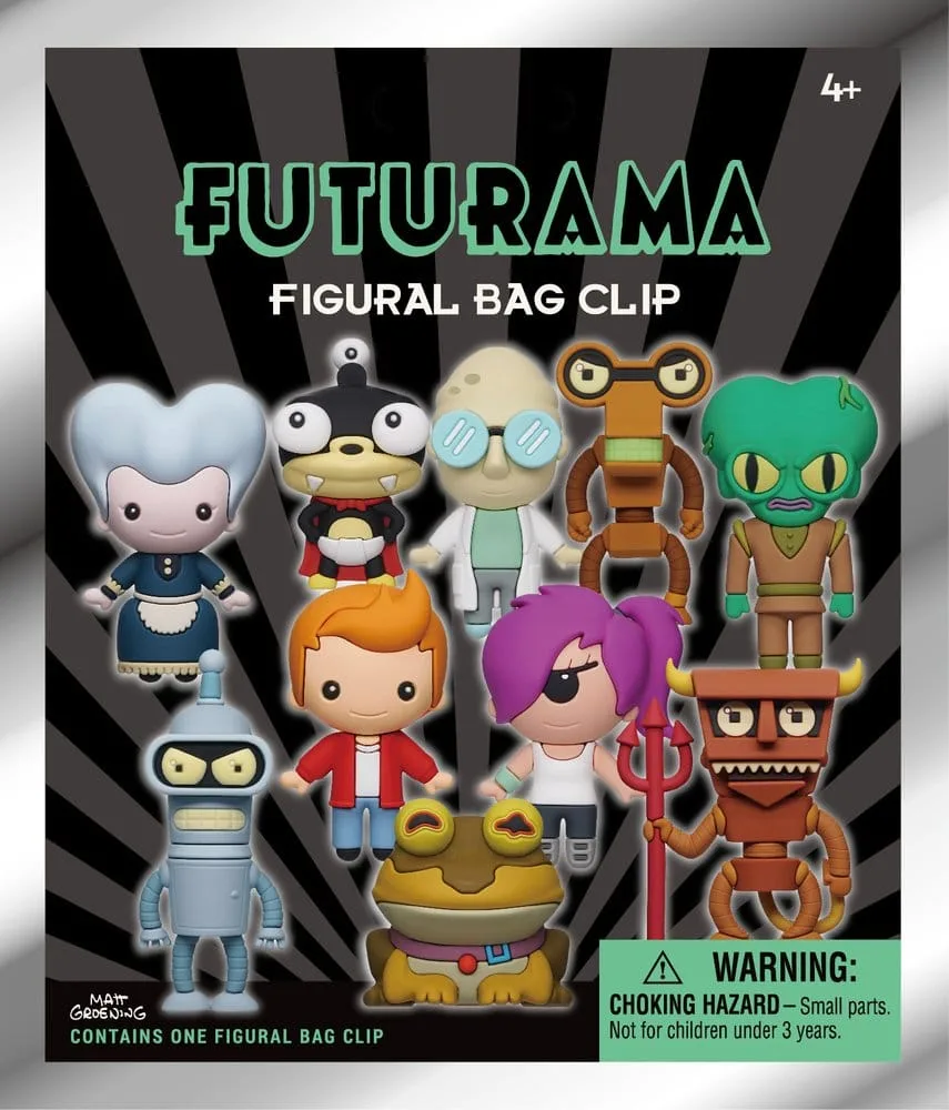 Futurama 3D Foam Bag Clips – Series 1 Display of 24 2