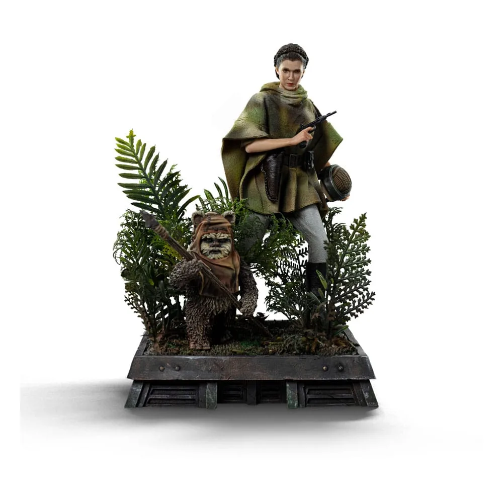 Star Wars Episode VI Statue – Art Scale Leia and Wicket 21 cm 3