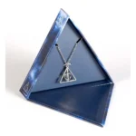 Harry Potter Necklace – Spinning Deathly Hallows Silver Tone 1