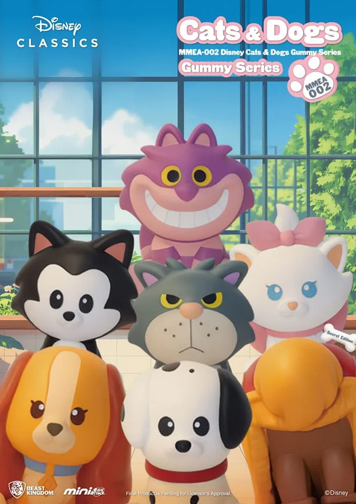 Disney Cats & Dogs Mini Figures – Gummy 3 cm Assortment 24-Pack 1
