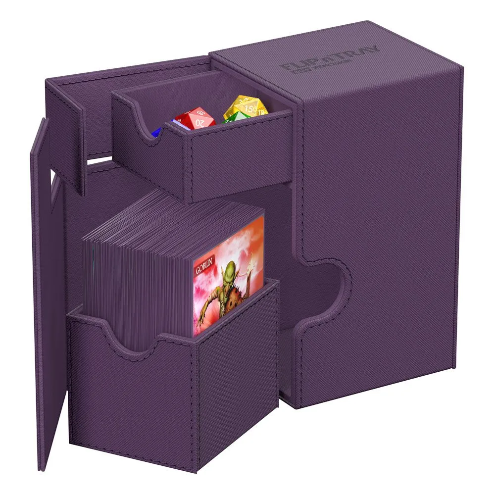 Ultimate Guard Deck Box – Purple Flip’n’Tray 80+ Xenoskin 5