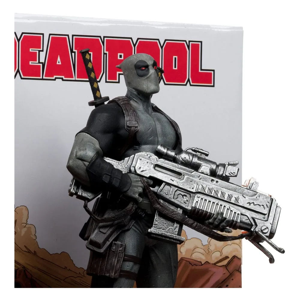 Marvel PVC Statue – Deadpool Grey Suit Chase 1/6 Scale 27 cm 4