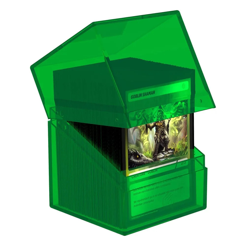 Trading Card Deck Box – Ultimate Guard Boulder 100+ Clear Emerald 2