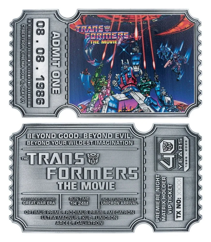 Transformers Ticket Replica – Movie 40th Anniversary 9 x 16 cm 2