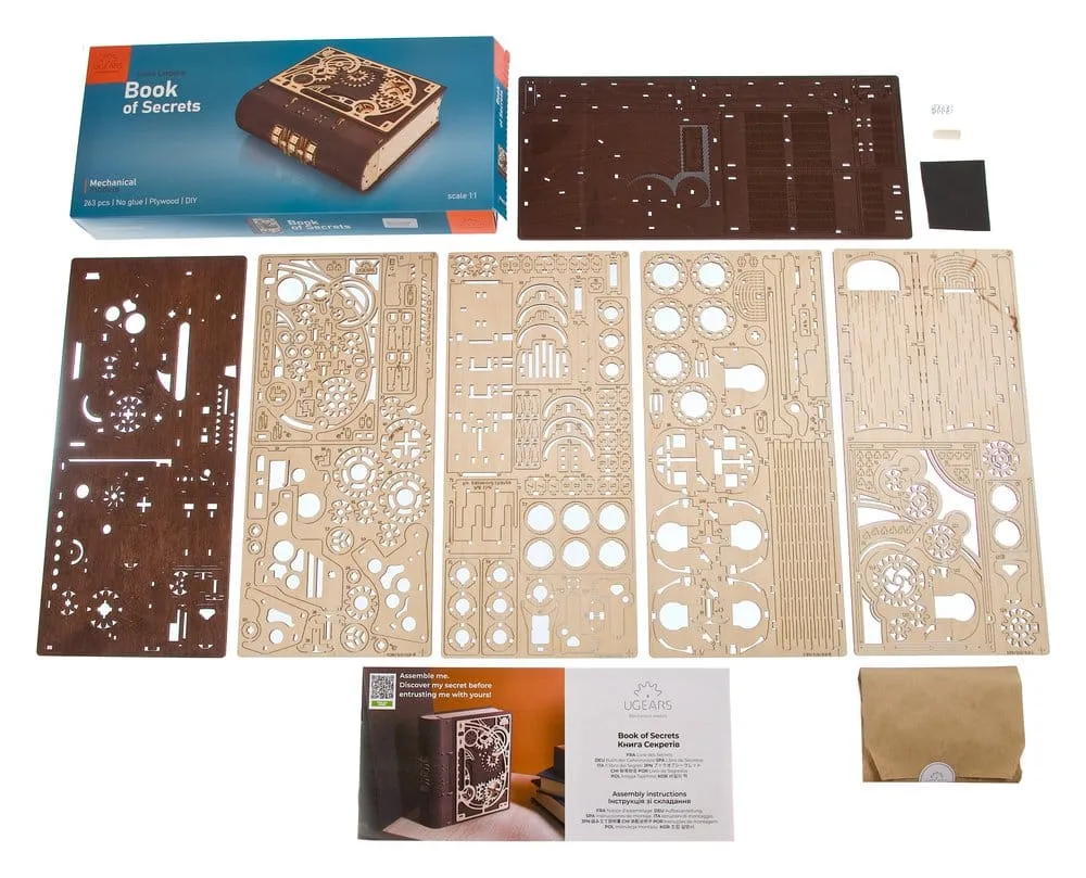 Ugears Wooden Model Kit – Book of Secrets 26