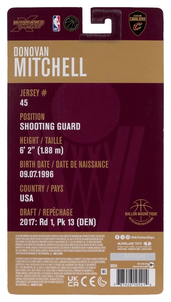 NBA SportsPicks Figure – Donovan Mitchell Cavaliers 15 cm 8