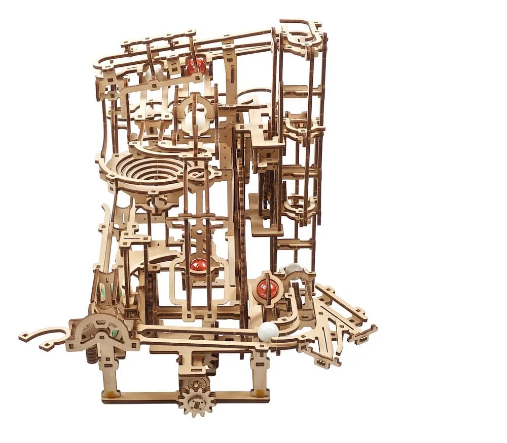 Ugears Wooden Model Kit – Marble Run Stepped Hoist 21