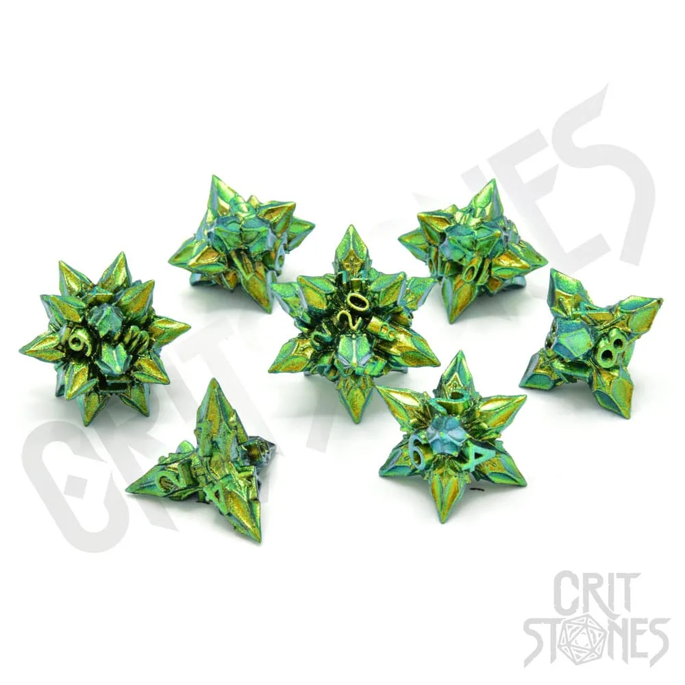 CritStones Metal Dice Set – Unholy Bane 7 Pieces