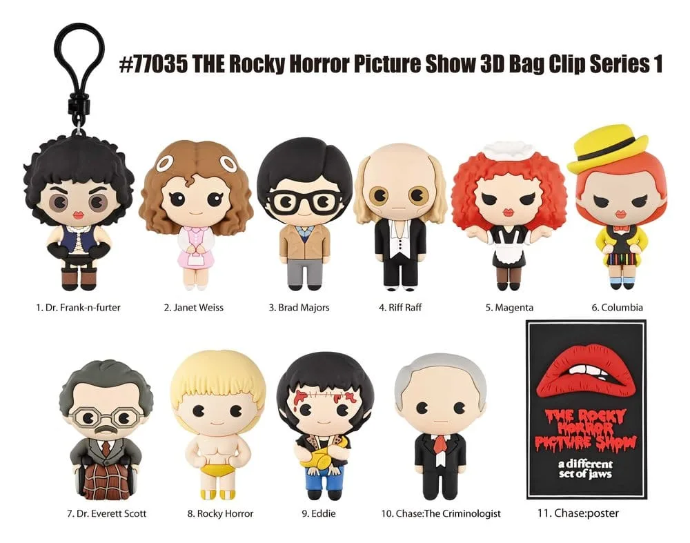 The Rocky Horror Picture Show Bag Clips – Series 1 Display of 24