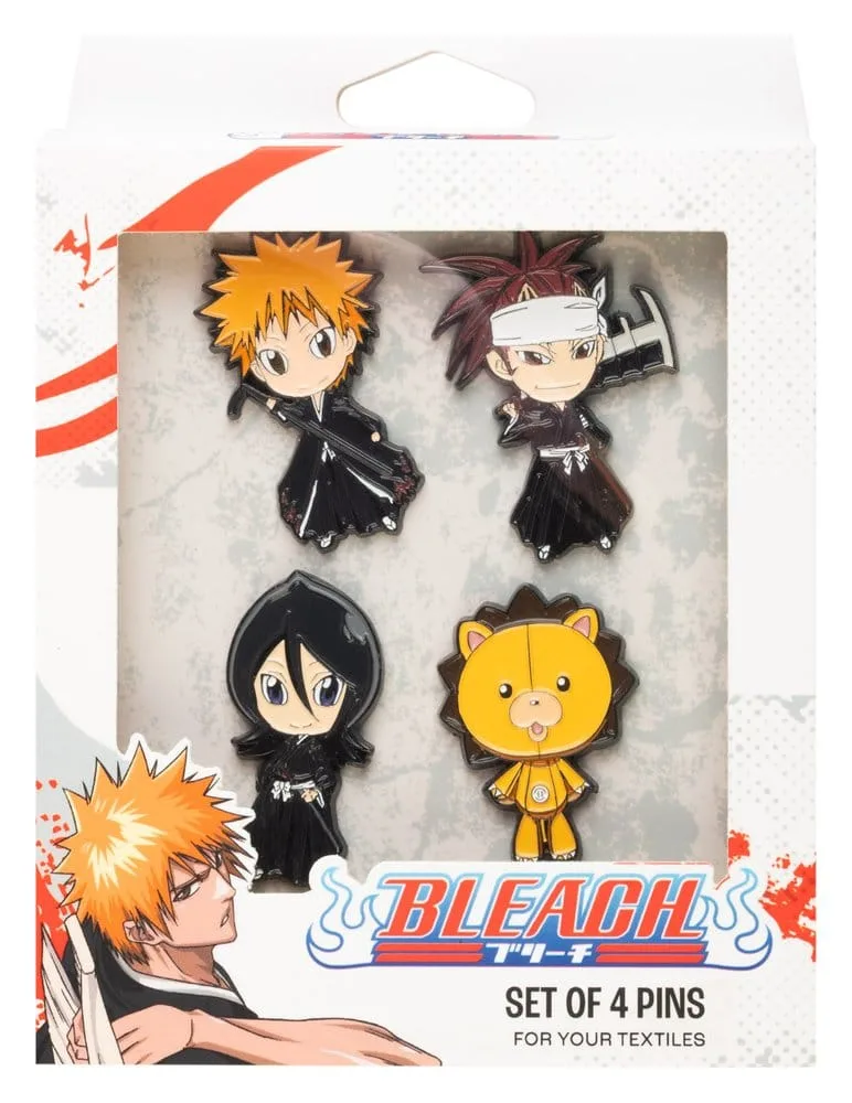 Bleach Pin Badges – Set of 4 with Enamel Finish 2