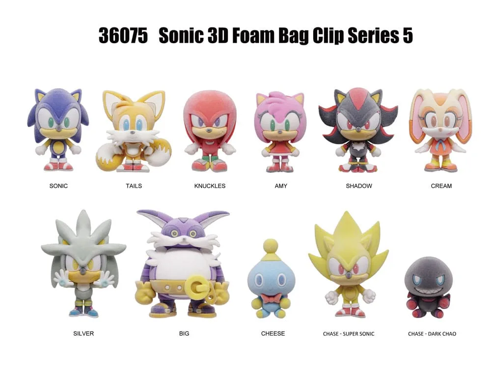 Sonic the Hedgehog Bag Clips – Flocking Series 5 24-Pack 3