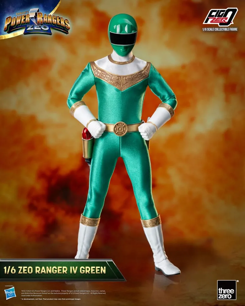 Power Rangers Zeo Action Figure – FigZero Ranger IV Green 30.7 cm