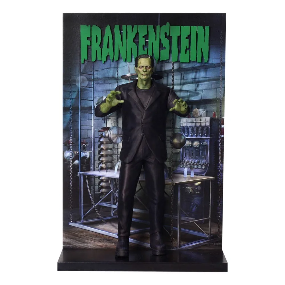 Universal Monsters PVC Figure – Frankenstein Poster 28 cm