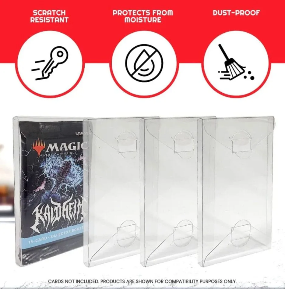 Trading Card Protectors – Clear PET Booster Sleeves 10-Pack 3