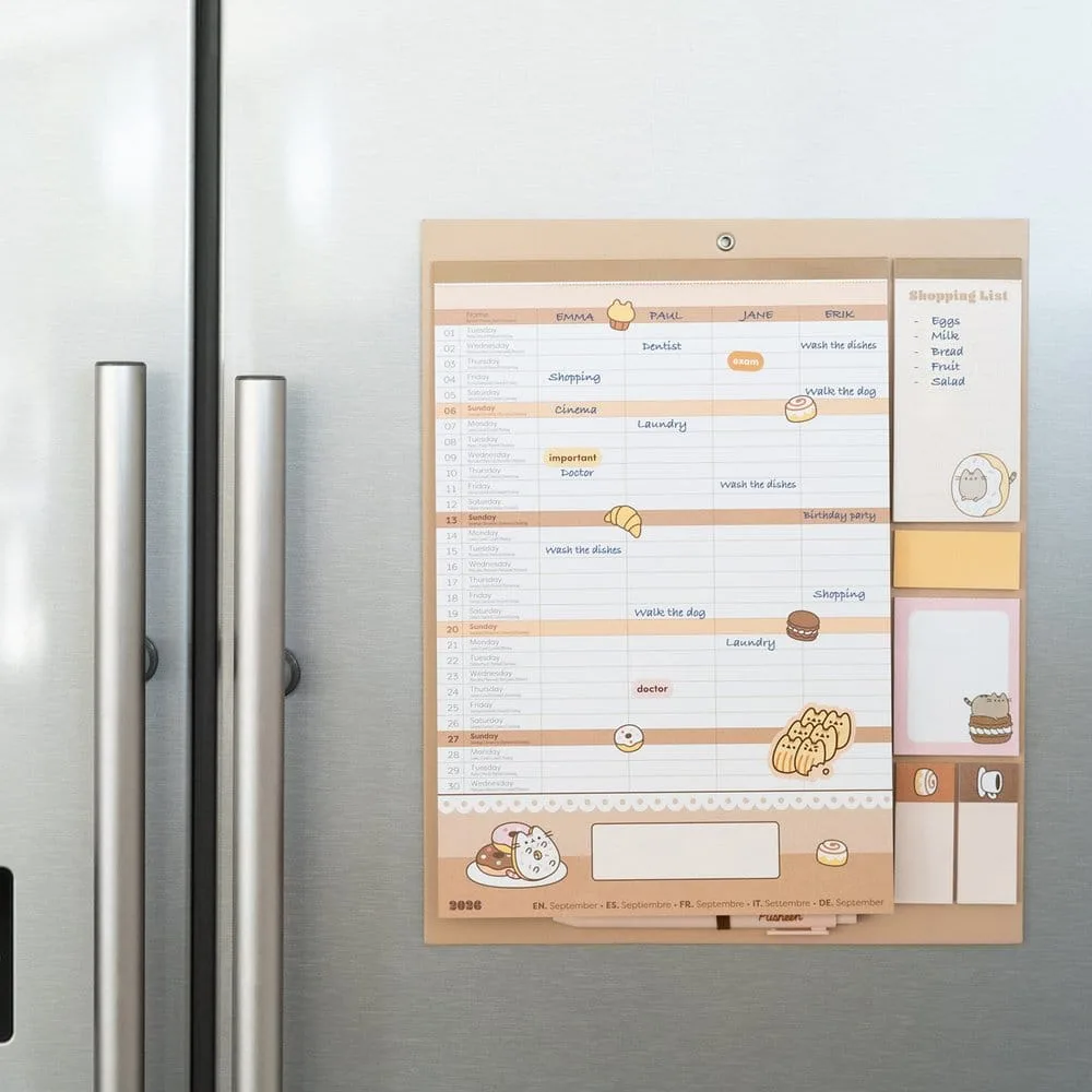 Pusheen Magnetic Planner – 2026/27 30 x 35 cm 2