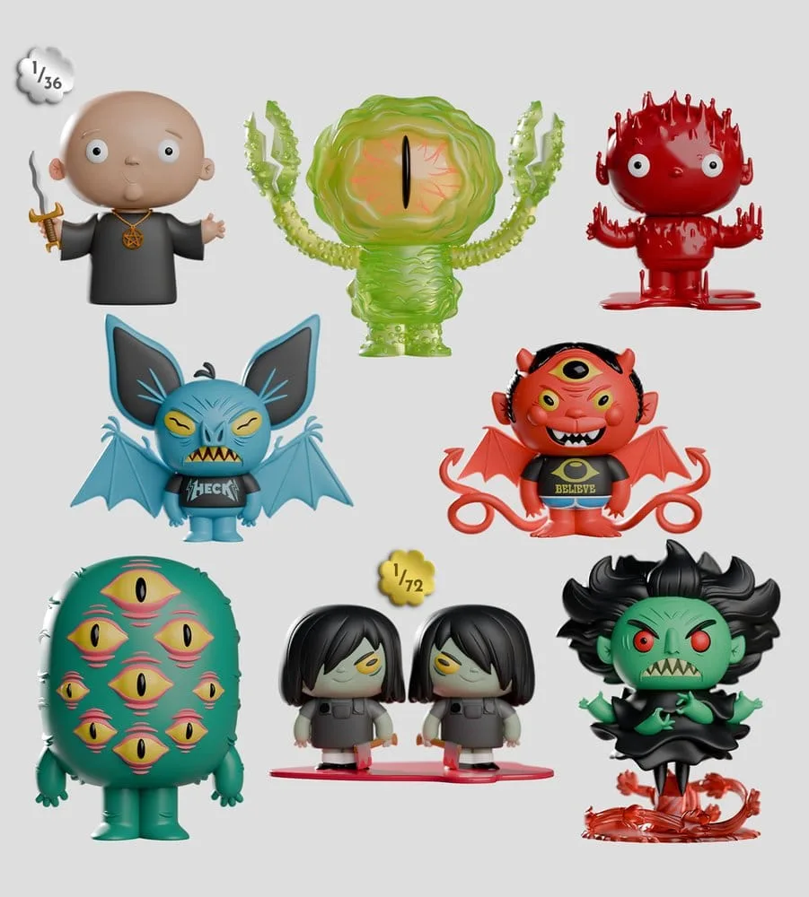 Odds N Sods Mini Figures – Series 1 Blind Box Display of 6 6 cm