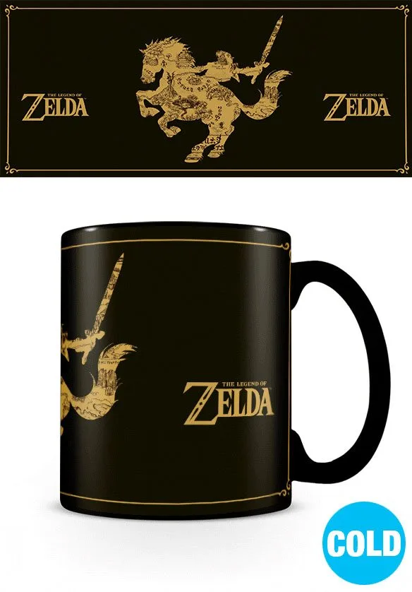 The Legend of Zelda Heat-Changing Mug – Map Silhouette 315 ml
