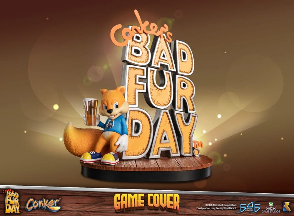 Conker’s Bad Fur Day Statue – Game Cover 45 cm 3