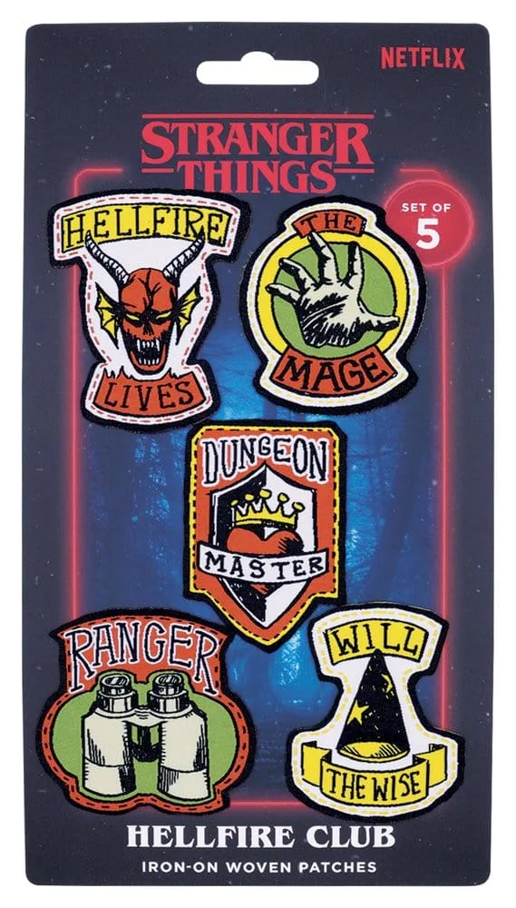 Stranger Things Fabric Patches – Hellfire Club 5-Pack 6