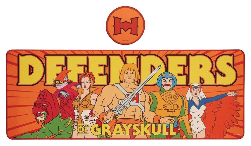 Masters of the Universe Desk Pad and Coaster Set – Heroes 80 x 30 cm